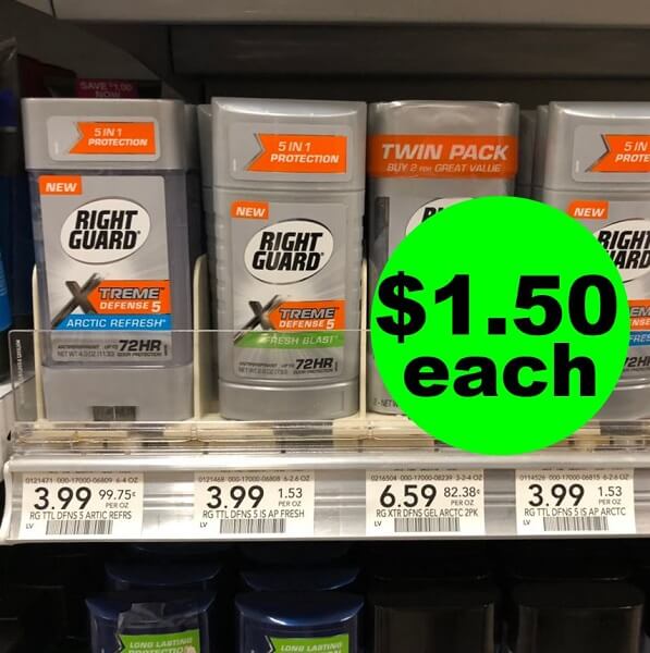 Publix Deal: 👨‍🔧 $1.50 Right Guard Xtreme Defense Deodorant! (Ends 3/22)