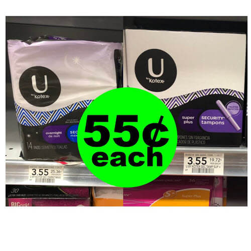 Publix Deal: ? U By Kotex Products As Low As 55¢ Each! (Ends 9/7)