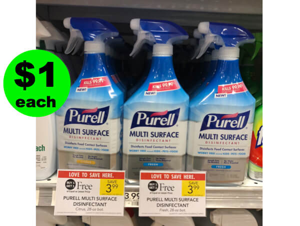 ?Happy Disinfecting Alert: $1 Purell Multi-Purpose Cleaning Spray At Publix! (7/11 – 7/17 or 7/12-7/18)
