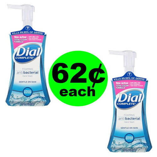 CVS Deal: Print For ? 62¢ Dial Complete Foaming Hand Wash (Save 82% Off)! (8/19-8/25)