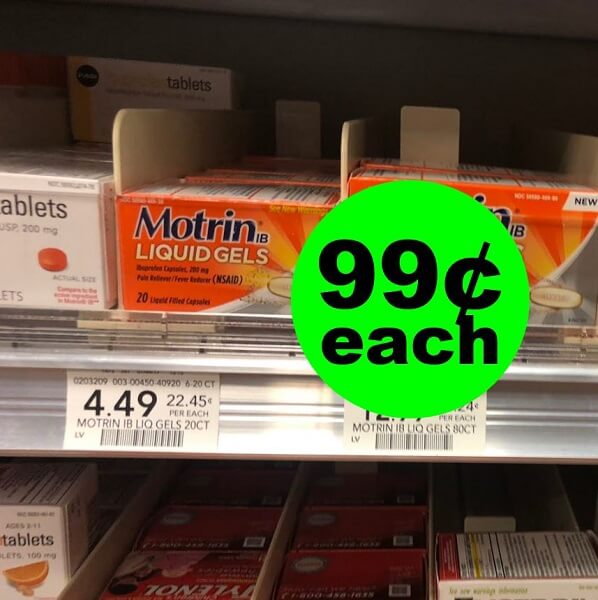 Publix Deal: 🤕 99¢ Motrin Pain Reliever (Save 78%)! (3/23-4/5)