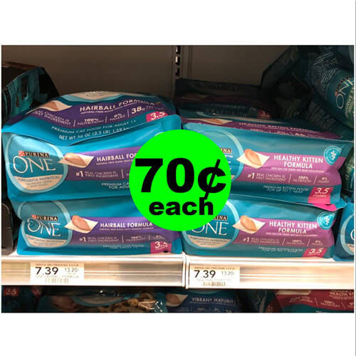 Publix Deal: ? Print For 70¢ Purina One Cat Food (Save 90% Off)! (8/22-8/28 or 8/23-8/29)