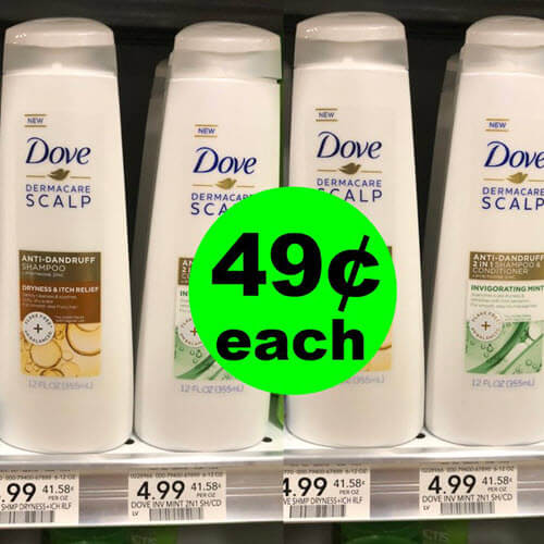 Publix Deal: ? 49¢ Dove Dermacare Hair Care (Reg. $4.99)!