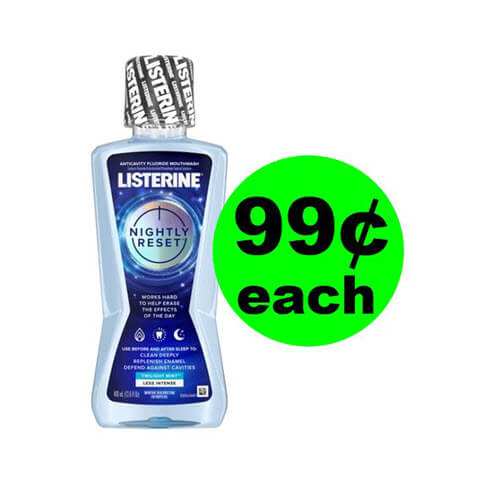 Publix Deal: Print For 99¢ Listerine Nightly Reset Mouthwash ? (Save 80% Off, After Ibotta)!