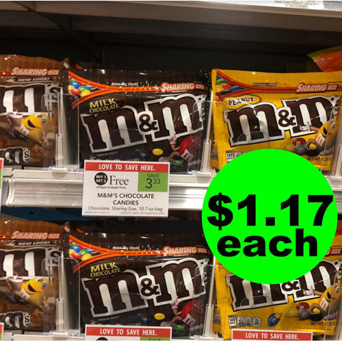 Publix Deal: $1.17 Sharing Size M&M’s Candy Bags! (Ends 6/25 Or 6/26)