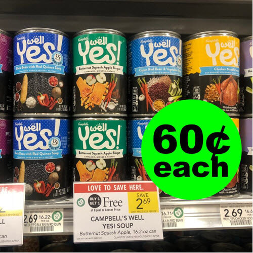 Publix Deal: ? 60¢ Campbell’s Well Yes Soups (Save 78% Off)! (11/14-11/21 or 11/15-11/21)