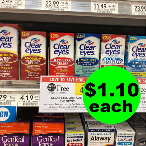 Publix Deal: $1.10 Clear Eyes Drops (After Ibotta)! ? (Ends 10/30 or 10/31)