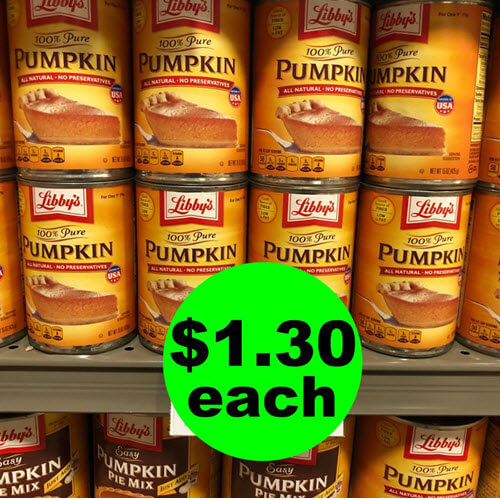 Publix Deal: ? $1.30 Libby’s Canned Pumpkin!