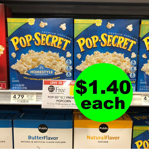 Publix Deal: ? Pop-Secret Popcorn As Low As $1.40 Each (After Ibotta)! (Ends 12/25 or 12/26)