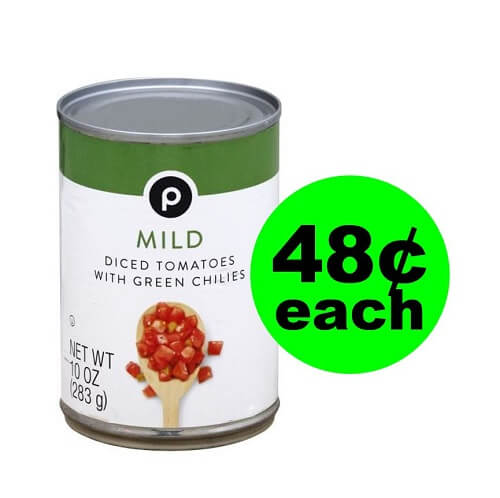 Publix Deal: ? 48¢ Publix Diced Tomatoes With Green Chilies! (Ends 1/3)