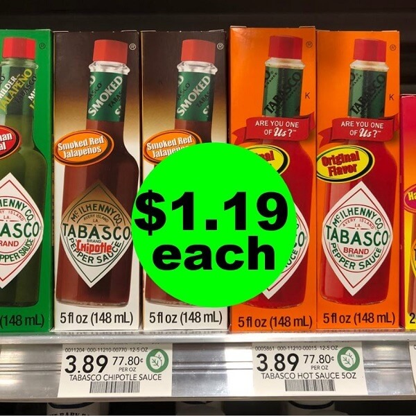 Publix Deal: 🌶️ $1.19 Tabasco Hot Sauces (After Ibotta)! (3/23-4/2)