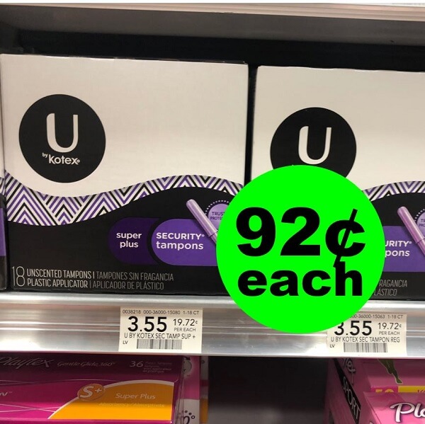 Publix Deal: 👩‍🚀 For Just $7.40, Score (8) U By Kotex Products! (Ends 3/2)