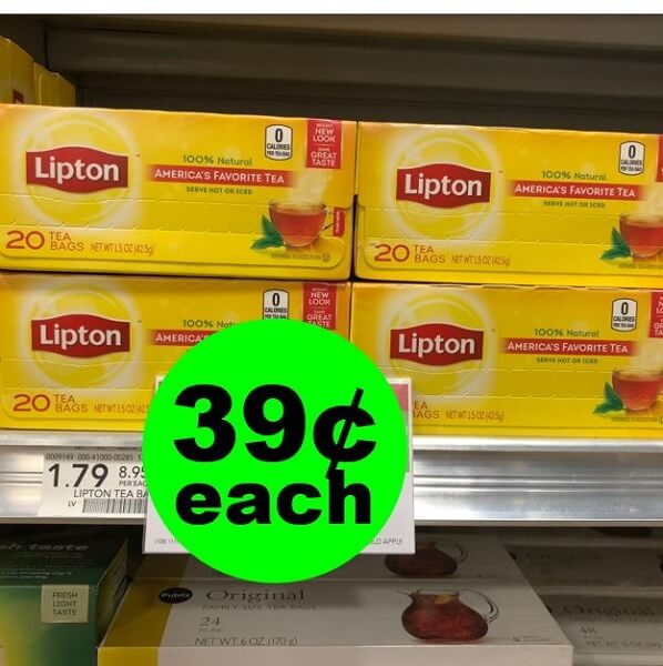 Publix Deal: 🍵 39¢ Lipton Tea Bags! (2/16-2/24)