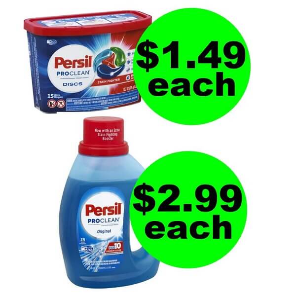 Publix Deal: 👖 Persil Detergent Discs $1.49 Or Liquid $2.99! (6/1-6/9)