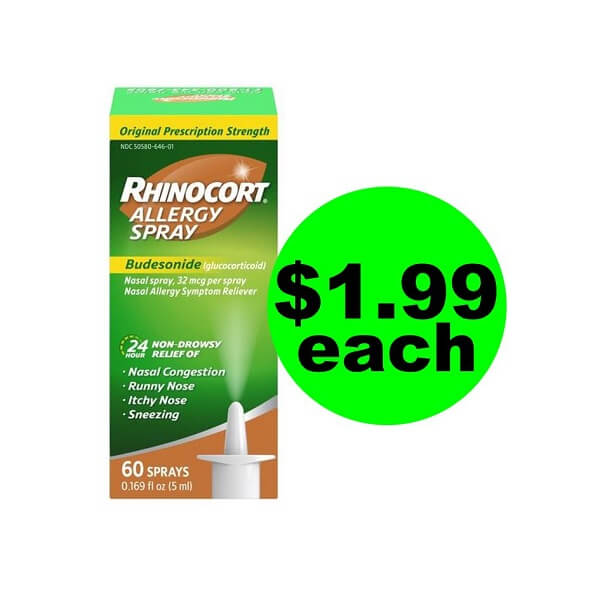 Publix Deal: 👃 $1.99 Rhinocort Allergy Spray (Reg. $15.99)! (Ends 2/16)