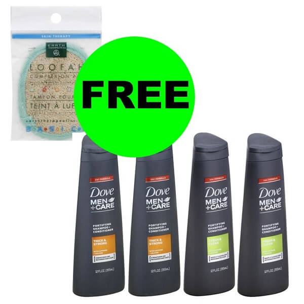 Publix Deal: 👨‍✈️ (4) FREE Dove Men Hair Care & (1) Loofah (After Ibotta)! (5/5-5/17)