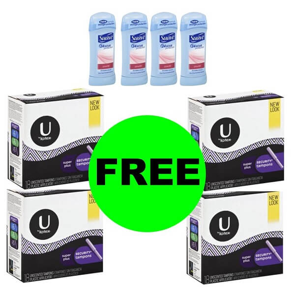 Publix Deal: (8) Suave Deodorant Plus (4) Kotex For FREE + $2.98 Money Maker! (Ends 6/25 Or 6/26)