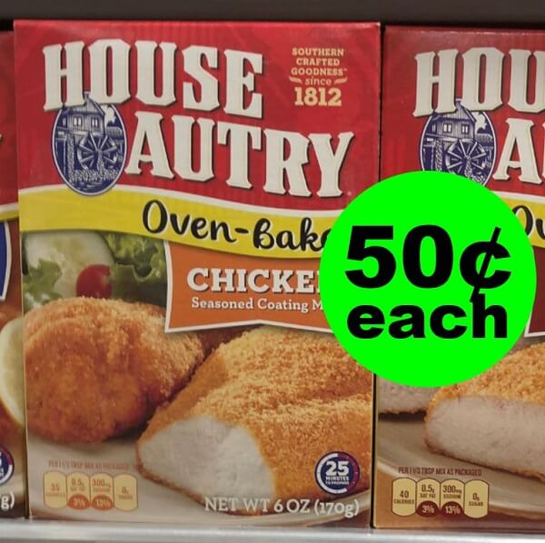 Publix Deal: 🍗 50¢ House Autry Coating Mix or 79¢ Fry Mix!