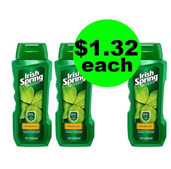 CVS Deal: 🍀 $1.32 Irish Spring Body Wash! (5/5-5/11)