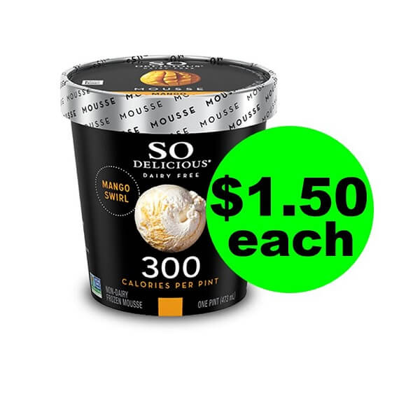 Publix Deal: 🍨 Print For $1.50 So Delicious Dairy Free Frozen Mousse (Save 70% Off)! (Ends 4/26)