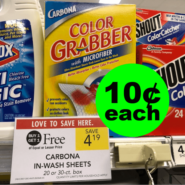 Sneak Peek Publix Deal: 👚 10¢ Carbona Color Grabber Sheets (After Ibotta)! (5/29-6/4 Or 5/30-6/5)