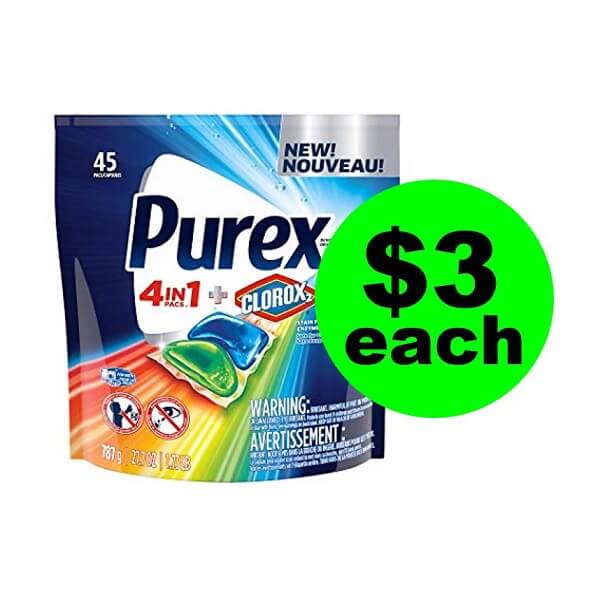 Publix Deal: 👗 $3 Purex Detergent Pacs (Save 67% Off)! (5/22-5/28 Or 5/23-5/29)