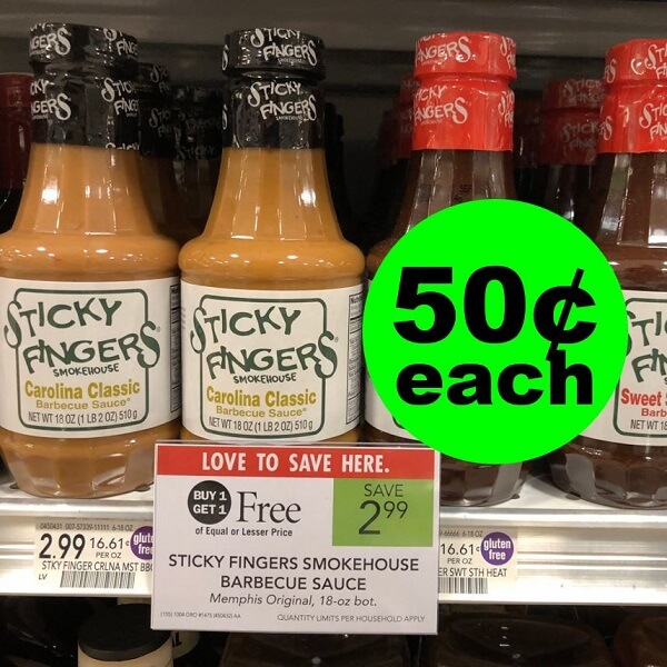 Sneak Peek Publix Deal: 50¢ Sticky Fingers Barbecue Sauce! (6/12-6/18 Or 6/13-6/19)