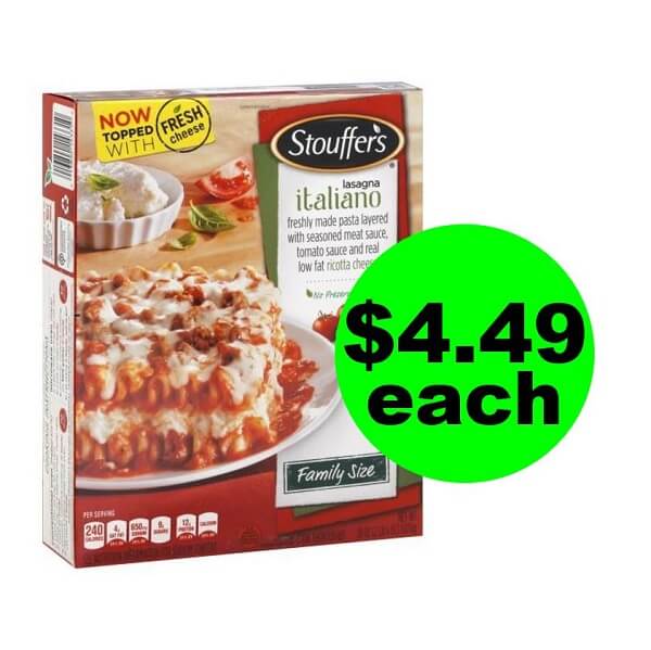Publix Deal: $4.49 Stouffer’s Family Size Meals (After Ibotta)! (Ends 6/25 Or 6/26)