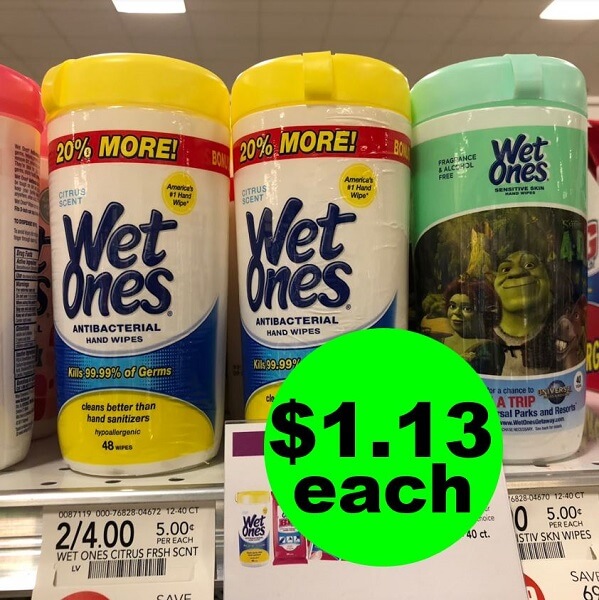 Publix Deal: $1.13 Wet Ones Wipes (After Ibotta)! (Ends 6/28)