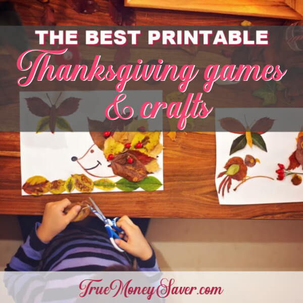 The Best Printable Thanksgiving Games & Crafts For More Fun
