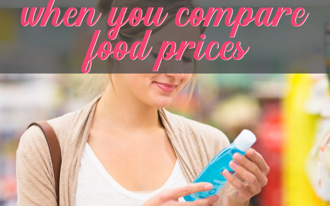 How To Save $500 This Year When You Compare Food Prices