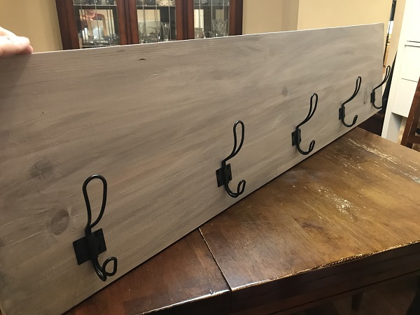 simple DIY wall hook