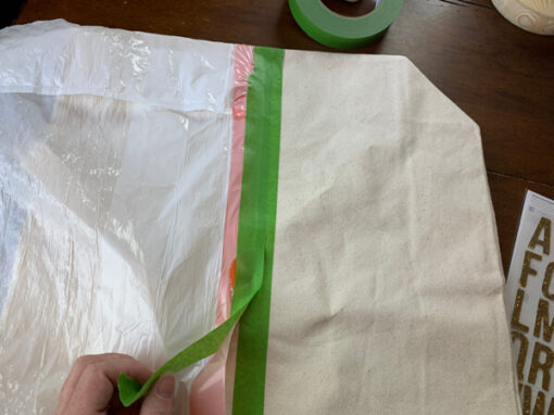 How To Make A Monogrammed Waterproof Tote Bag