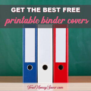 Get The Best FREE Printable Binder Covers For Your School Binders
