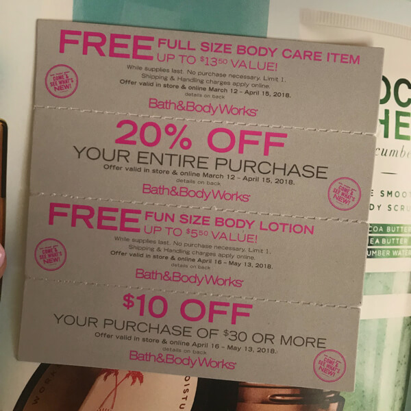 How To Get On The Bath And Body Works Mailing List For Free Coupons