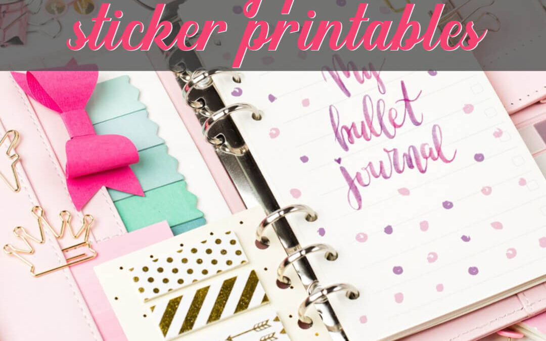 Get The Best FREE Monthly Planner Sticker Printables